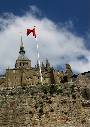 Vue du clocher du Mont Saint Michel